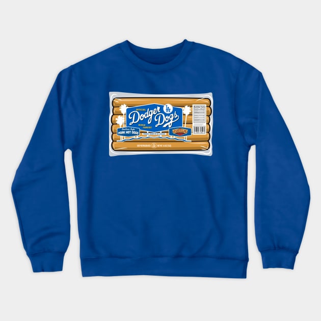 Dodger Dog Pack Crewneck Sweatshirt by ElRyeShop